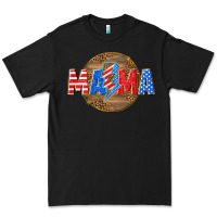 Black American mama with lightning bolt Premium Tee - texasbilliewilder