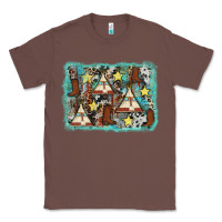 Chestnut tribe tent western background Classic Tee - AdoDesignShop