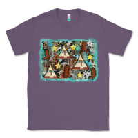 Lavender tribe tent western background Classic Tee - AdoDesignShop