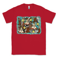 Red tribe tent western background Classic Tee - AdoDesignShop