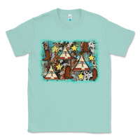 Seafoam tribe tent western background Classic Tee - AdoDesignShop