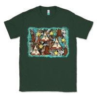 Sports Green tribe tent western background Classic Tee - AdoDesignShop