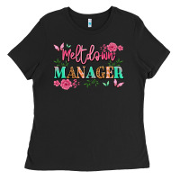 Black meltdown manager Ladies Tee - JahusDesignShop