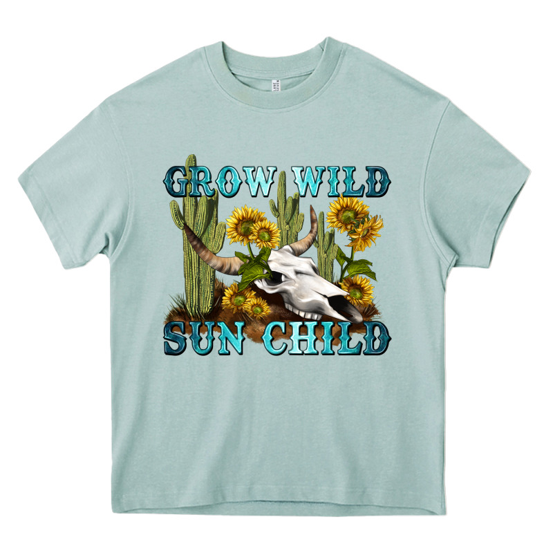 Grow Wild Sun Child Tbw Heavy Core Tee by texasbilliewilder | Teevron