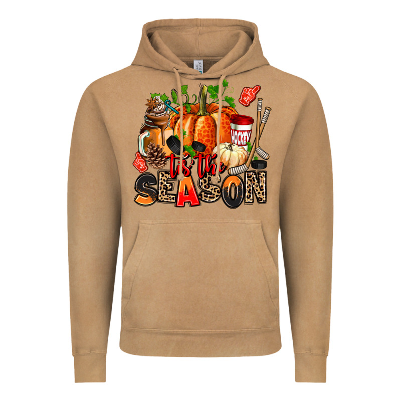 Fall And  Hockey  Tis The Season Vintage Hoodie by AdoDesignShop | Teevron