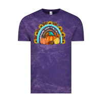 Cloud Purple Fall rainbow Vintage Tee - Artiststas