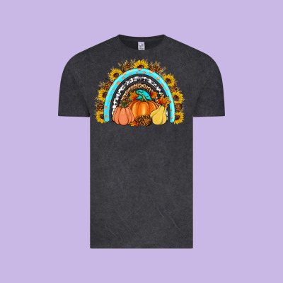 Fall Rainbow Vintage Tee Designed By Artiststas