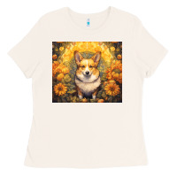 Bone pembroke welsh corgi Ladies Tee - Unal Design