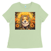 Matcha pembroke welsh corgi Ladies Tee - Unal Design