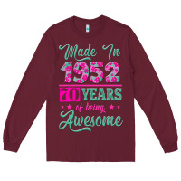 Burgundy made in 1952, 70 years of being awesome kopya Long Sleeve Tee - Jasminsmagicworld
