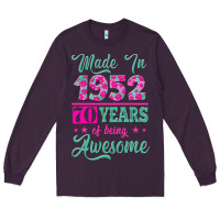 Plum made in 1952, 70 years of being awesome kopya Long Sleeve Tee - Jasminsmagicworld