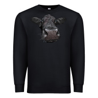 Black Black Angus Heifer Premium Sweatshirt - LillyAllenDesigns