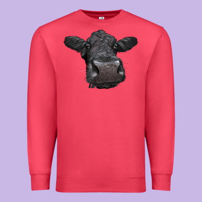 Black Angus Heifer Premium Sweatshirt Designed By Lillyallendesigns