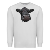 Dove Grey Black Angus Heifer Premium Sweatshirt - LillyAllenDesigns