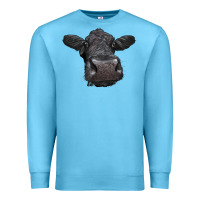 Ocean Blue Black Angus Heifer Premium Sweatshirt - LillyAllenDesigns