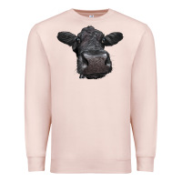 Pale Pink Black Angus Heifer Premium Sweatshirt - LillyAllenDesigns