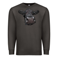 Smoke Black Angus Heifer Premium Sweatshirt - LillyAllenDesigns