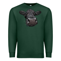 Sports Green Black Angus Heifer Premium Sweatshirt - LillyAllenDesigns