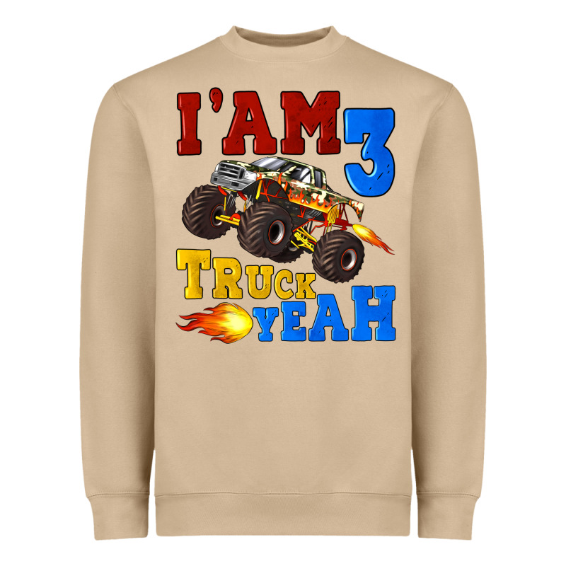 I'am Three Truck Yeah Heavyweight Sweatshirt by Artiststas | Teevron