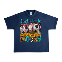 Navy just a little moody heifers Urban Heavy Tee - Jasminsmagicworld