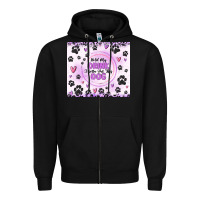 Black hold my drink i gotta pet this dog Zipper Hoodie - MaliasSmallBusiness