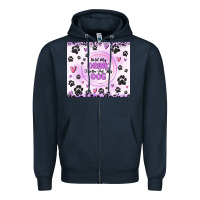 Navy hold my drink i gotta pet this dog Zipper Hoodie - MaliasSmallBusiness