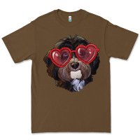 Cacao havanese dog with love glasses Premium Tee - RanaPortraitStore