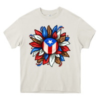 Puerto Rico Sunflower Heavy Core Tee | Teevron