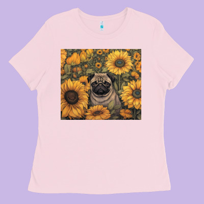 Pug Ladies Tee Designed By Unal Design