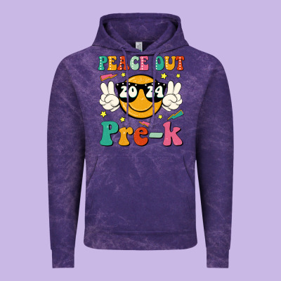 Peace Out 2024 Pre K Vintage Hoodie Designed By Jahusdesignshop