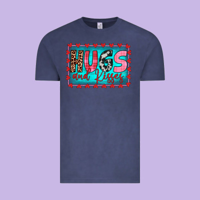 Hugs And Kisses Vintage Tee Designed By Jahusdesignshop