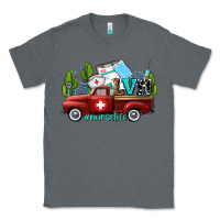 Charcoal Heather lvn nurse truck with cactus and sunflowers Classic Tee - AdoDesignShop
