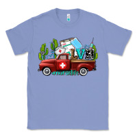 Colony Blue lvn nurse truck with cactus and sunflowers Classic Tee - AdoDesignShop