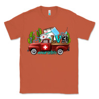 Copper lvn nurse truck with cactus and sunflowers Classic Tee - AdoDesignShop