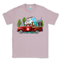 Lilac lvn nurse truck with cactus and sunflowers Classic Tee - AdoDesignShop