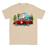 Mushroom lvn nurse truck with cactus and sunflowers Classic Tee - AdoDesignShop
