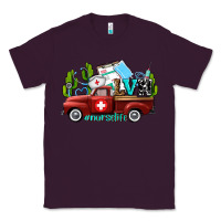Plum lvn nurse truck with cactus and sunflowers Classic Tee - AdoDesignShop