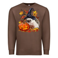 Chestnut Halloween Hedgehog Premium Sweatshirt - LillyAllenDesigns
