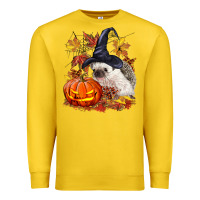 Lemon Halloween Hedgehog Premium Sweatshirt - LillyAllenDesigns