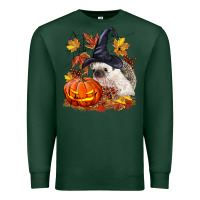 Sports Green Halloween Hedgehog Premium Sweatshirt - LillyAllenDesigns