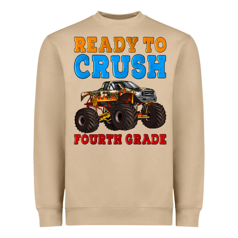 Ready To Crush Fourth Grade Heavyweight Sweatshirt by Artiststas | Teevron