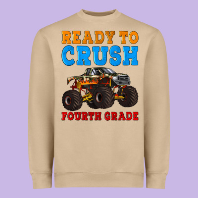 Ready To Crush Fourth Grade Heavyweight Sweatshirt Designed By Artiststas