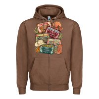 Chestnut country cassette tapes Zipper Hoodie - MaliasSmallBusiness