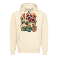 Sandshell country cassette tapes Zipper Hoodie - MaliasSmallBusiness