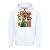 White country cassette tapes Zipper Hoodie - MaliasSmallBusiness