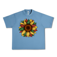 Pebble Blue juneteenth sunflower Urban Heavy Tee - Artiststas