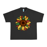 Pigment Black juneteenth sunflower Urban Heavy Tee - Artiststas