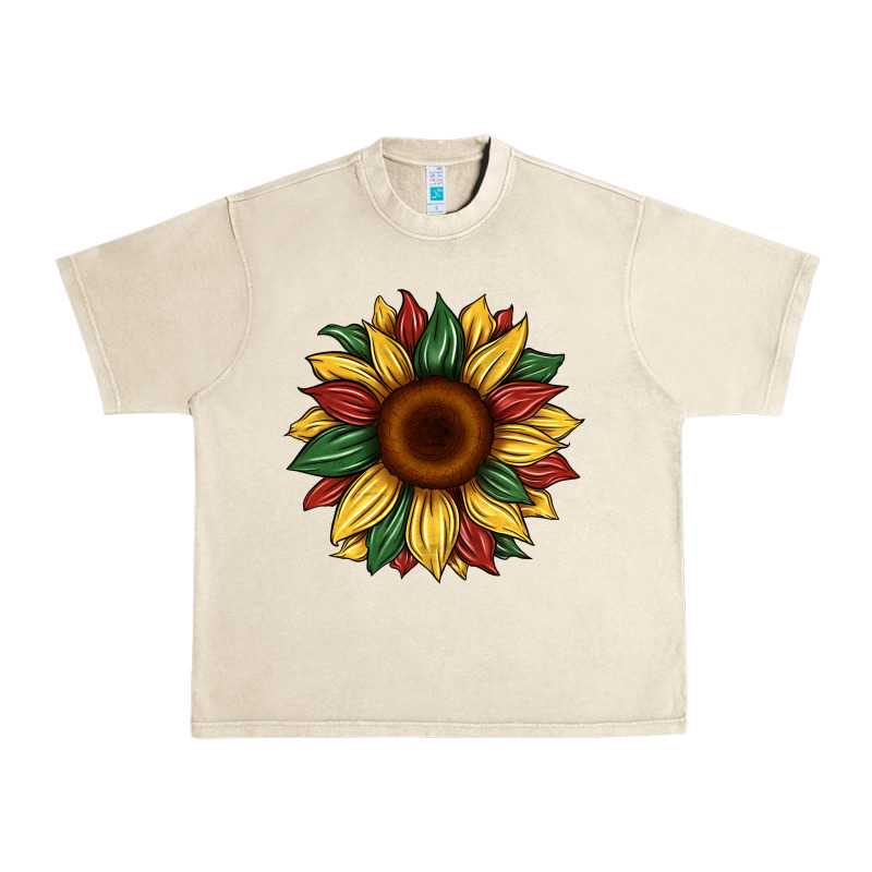 Juneteenth Sunflower Urban Heavy Tee by Artiststas | Teevron
