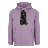 Lavender newfoundland dog Heavyweight Hoodie - LillyAllenDesigns
