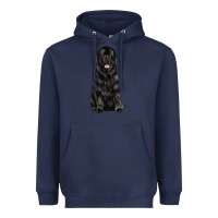 Navy newfoundland dog Heavyweight Hoodie - LillyAllenDesigns